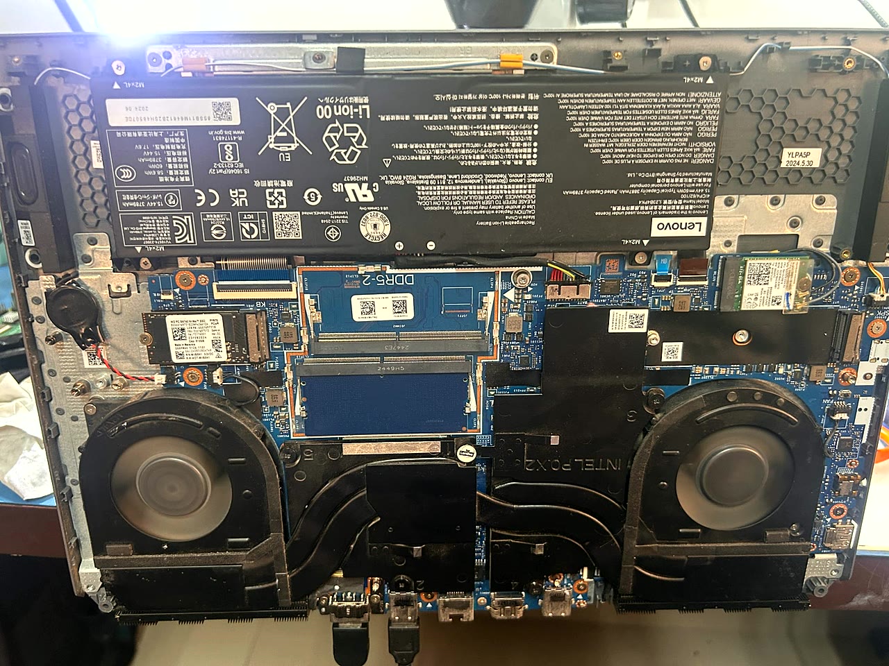 Lenovo LOQ gaming laptop motherboard stripped down at vSource Pune chip-level repair lab